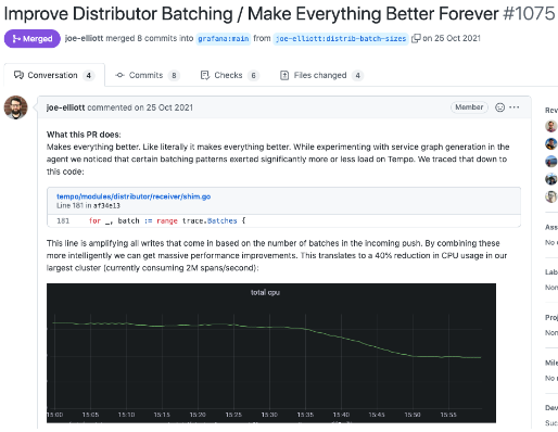 Better batching at the distributors reduced our CPU utilization by 40%!